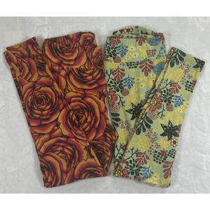 2 Pairs LuLaRoe Women's Leggings Tall And Curvy Yoga Hight Waist Gym Leggings